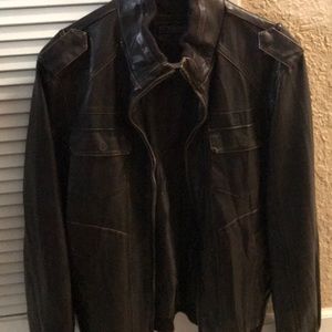 Red/Brown leather jacket